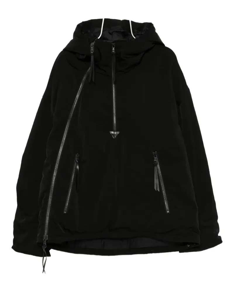 The Viridi-anne padded hood jacket - Schwarz Schwarz