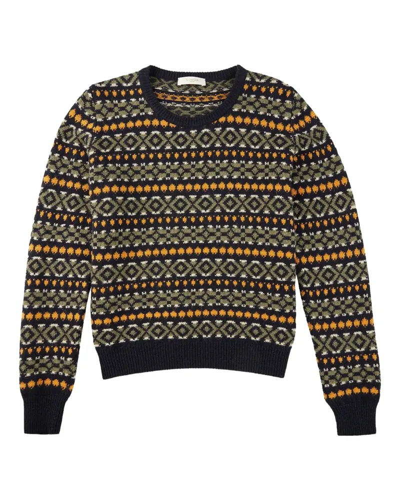 Zanone Pullover aus Jacquard - Blau Blau