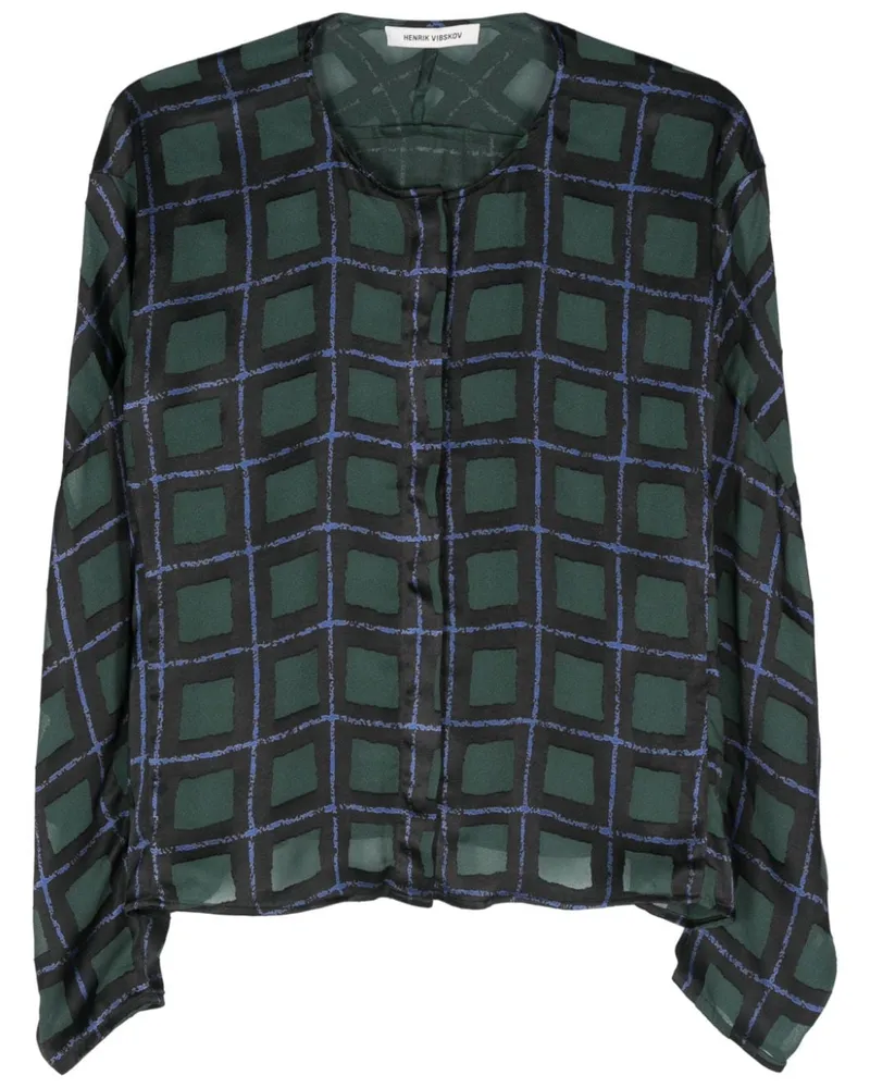 Henrik Vibskov Dimness Bluse - Grün Grün