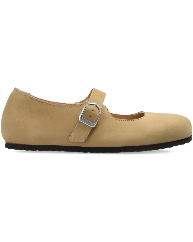 Birkenstock Santa Clarita buckled leather loafers - Nude Nude
