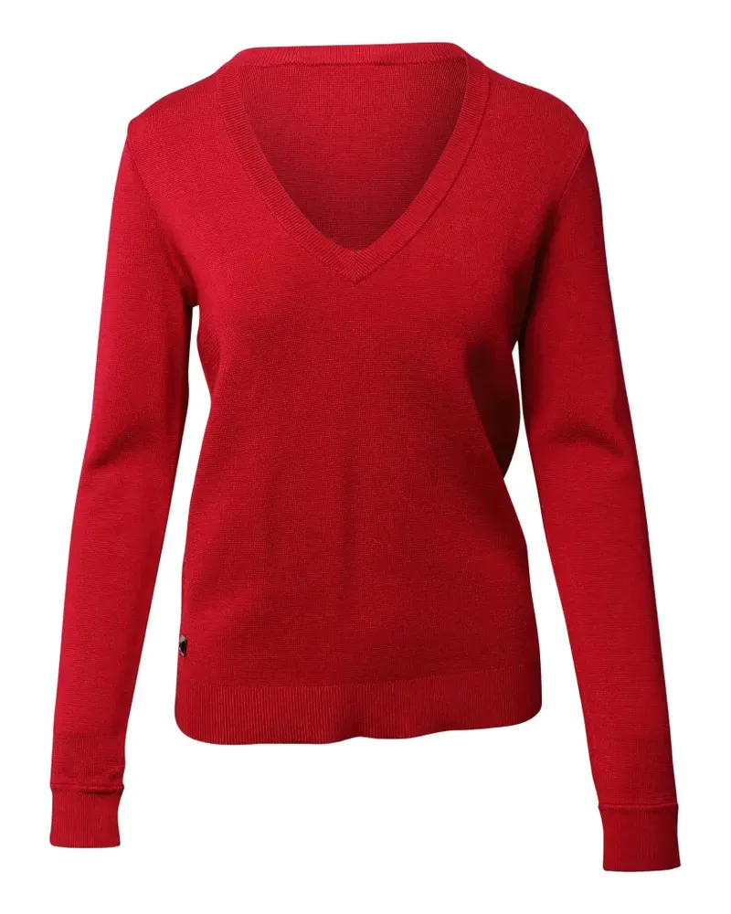 Hervé Léger V-neck ribbed sweater - Rot Rot
