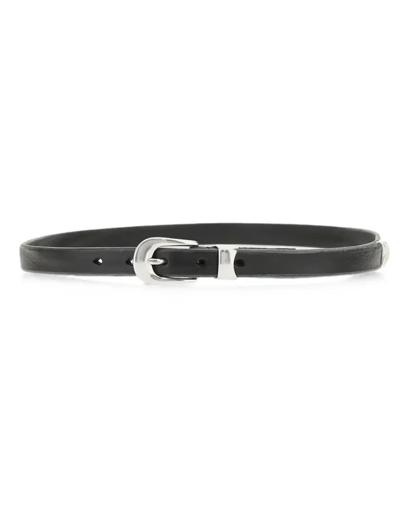 Our Legacy buckle-fastening leather belt - Schwarz Schwarz