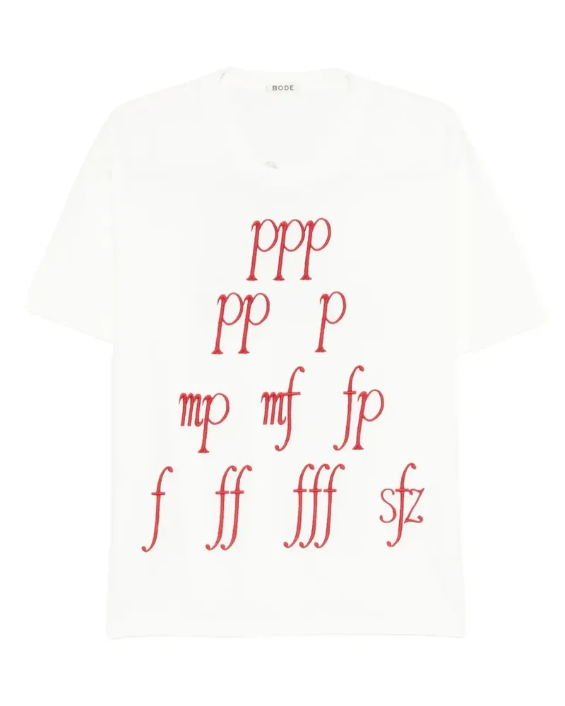 BODE Composer T-Shirt - Weiß Weiß