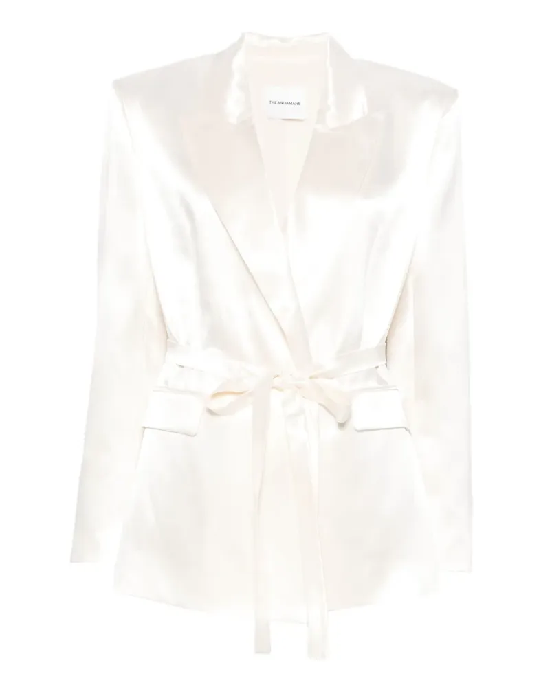 ANDAMANE tie-waist jacket - Weiß Weiß