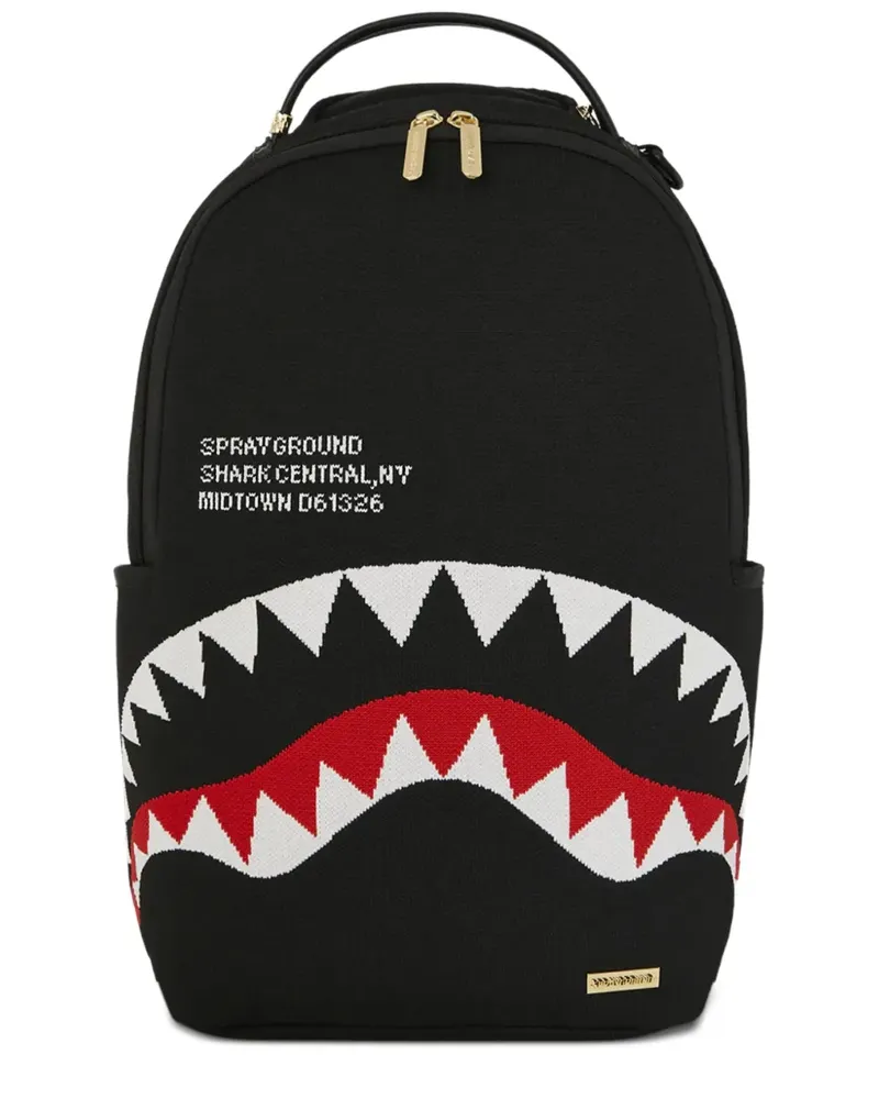Sprayground Shark Central Rucksack - Schwarz Schwarz