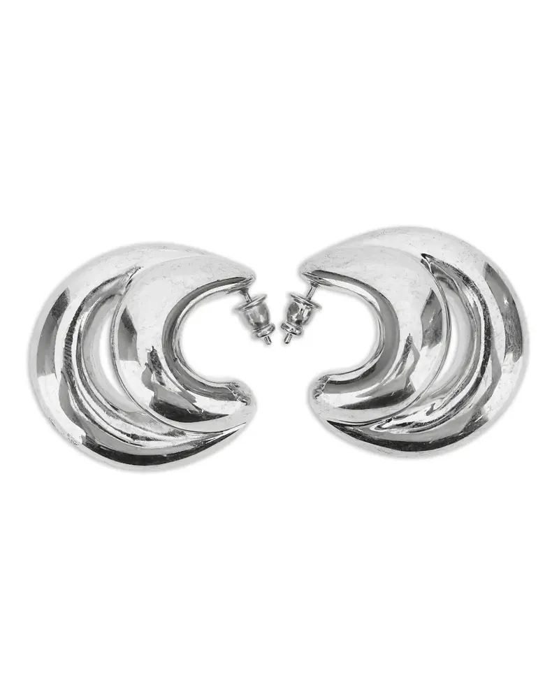 PANCONESI D crescent-shaped earrings - Silber Silber