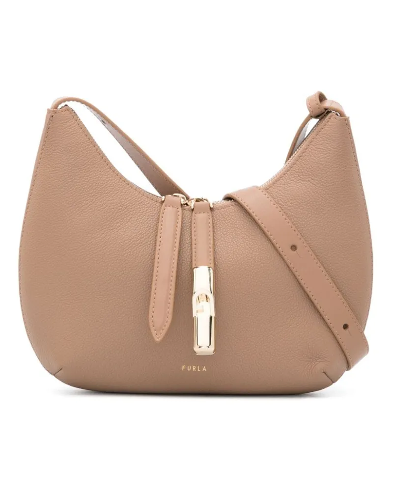 Furla Kleine Goccia Schultertasche - Braun Braun