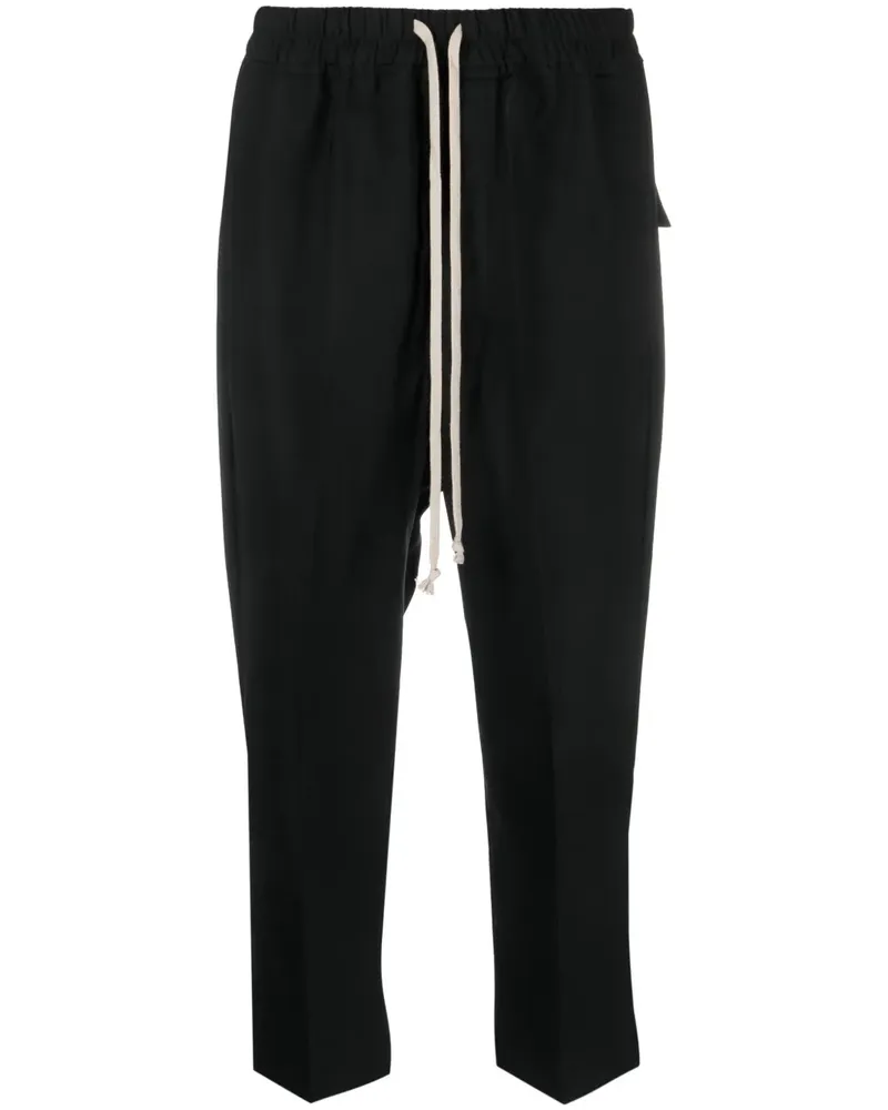 Rick Owens Cropped-Hose mit Kordelzug - Schwarz Schwarz