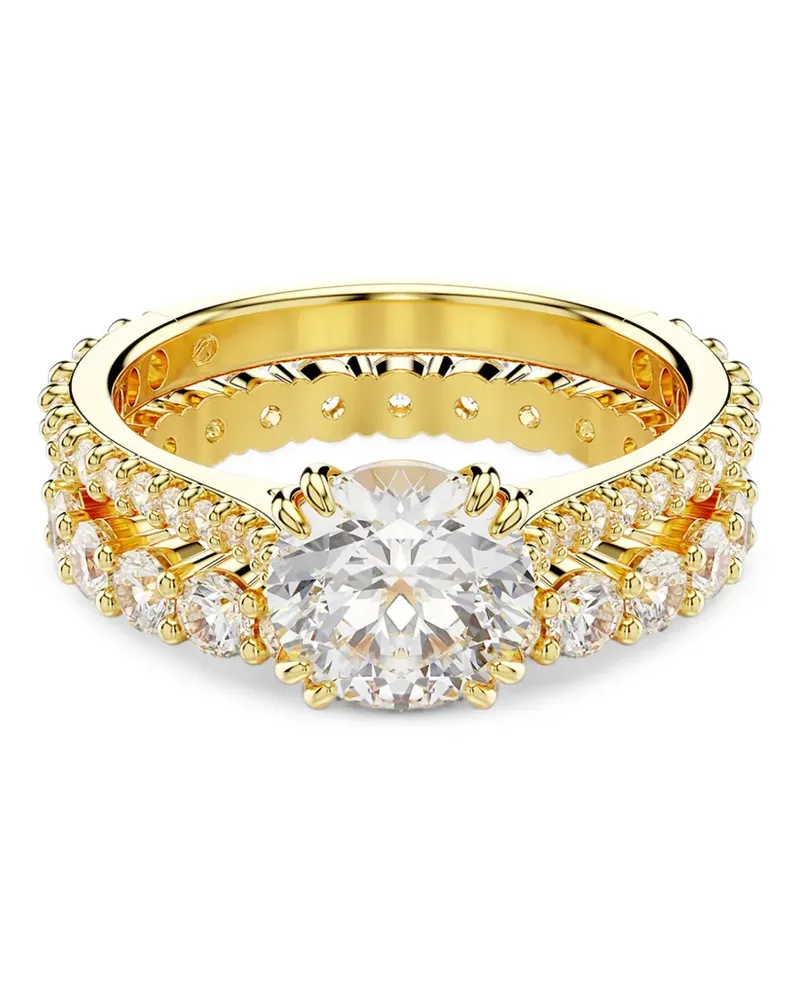 Swarovski crystal-embellished eternity rings - Gold Gold