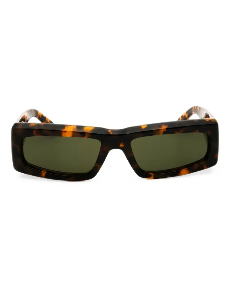 Palm Angels Yreka Sonnenbrille mit eckigem Gestell - Braun Braun