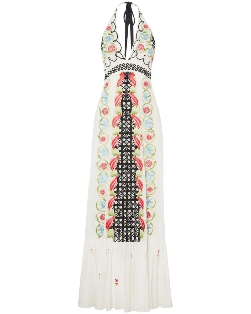 Temperley London Florentine Maxikleid - Weiß Weiß