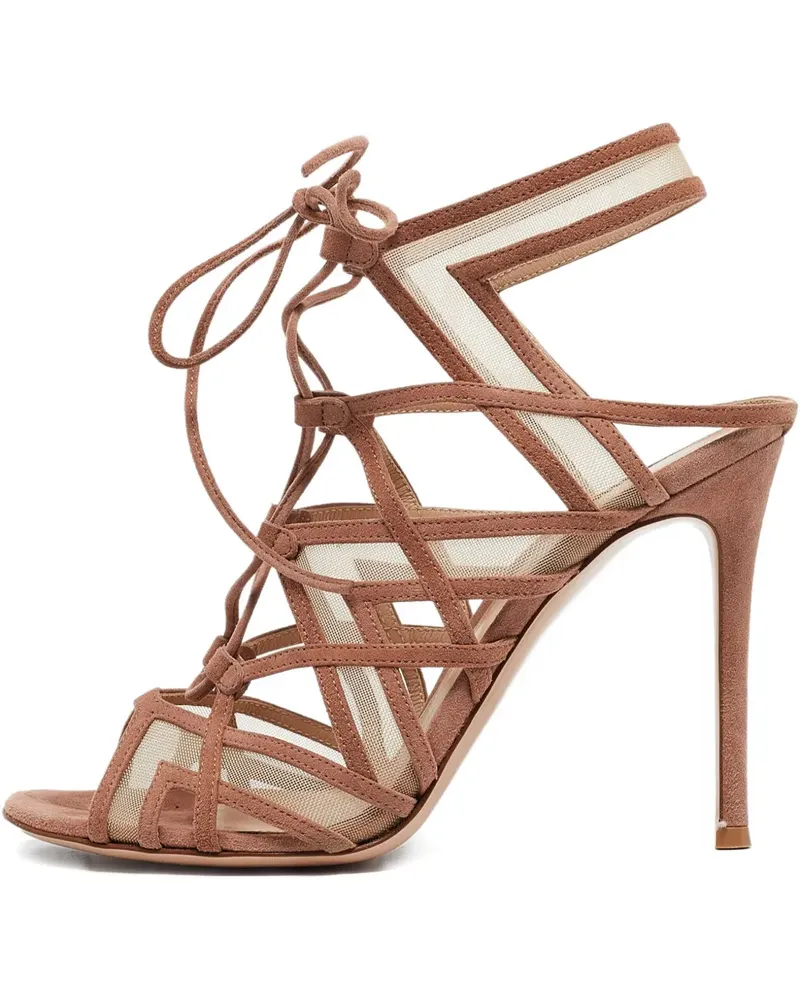 Gianvito Rossi Pre-owned Riemensandalen 105mm - Braun Braun