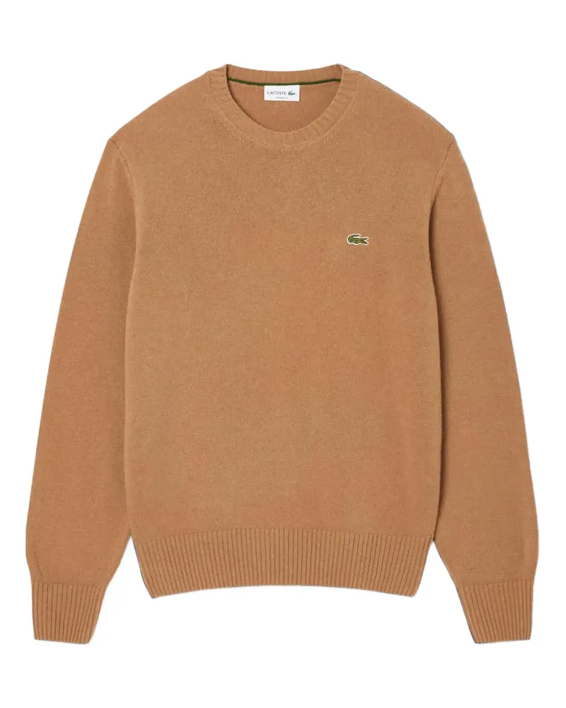 Lacoste Pullover mit Logo-Patch - Braun Braun