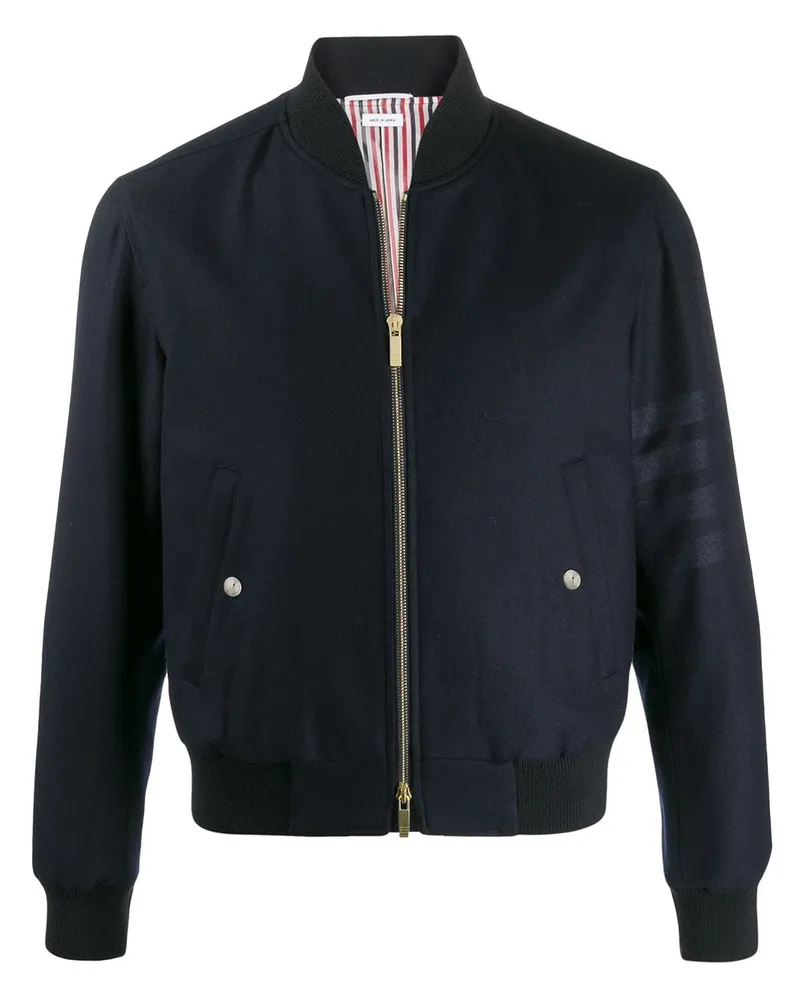 Thom Browne Bomberjacke mit Streifen - Blau Blau