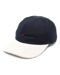 Kiton Baseballkappe mit Logo-Stickerei Blau