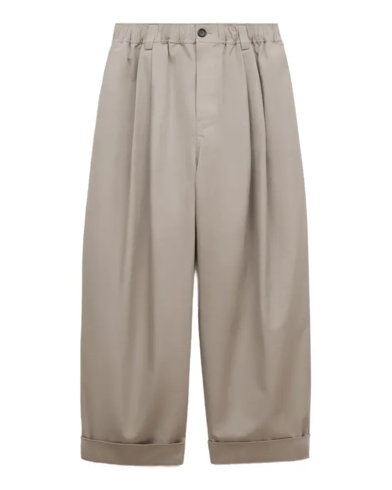 Marni Graue Stoffhose mit Falten Grau