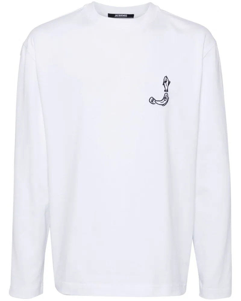 Jacquemus Le Merù Langarmshirt Weiß