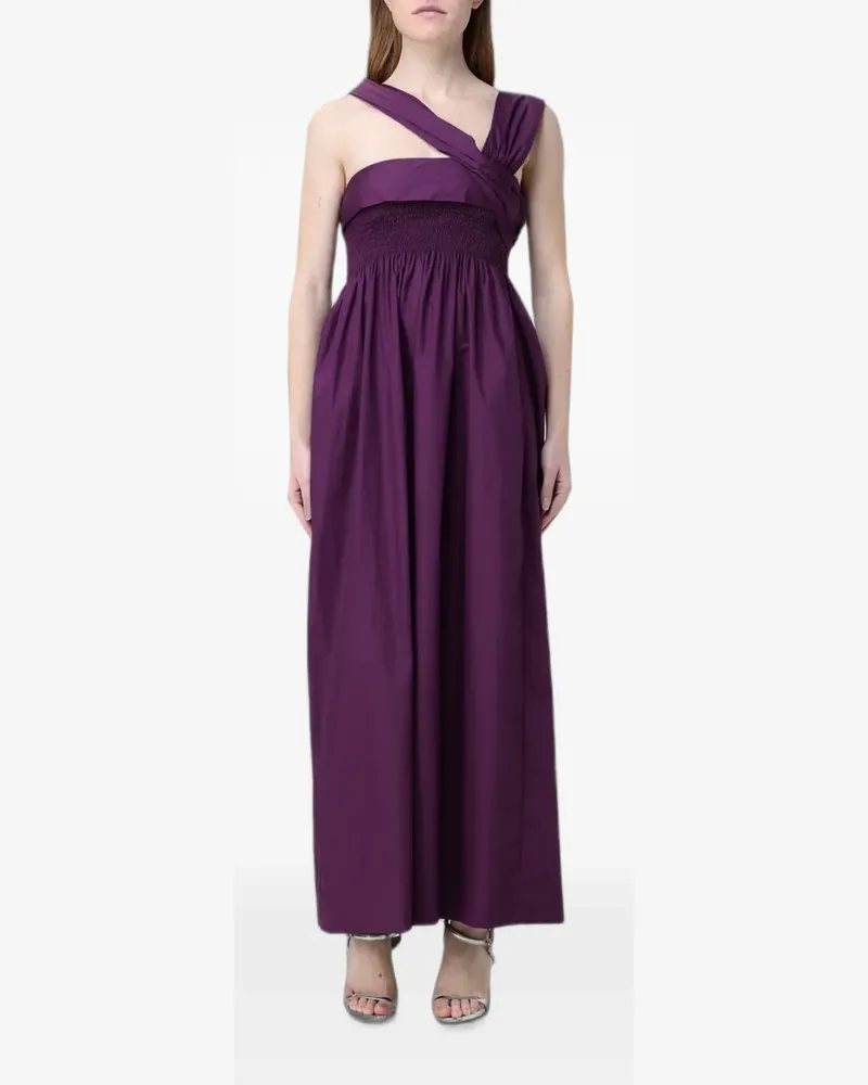 TELA One-Shoulder-Kleid mit geraffter Taille - Violett Violett