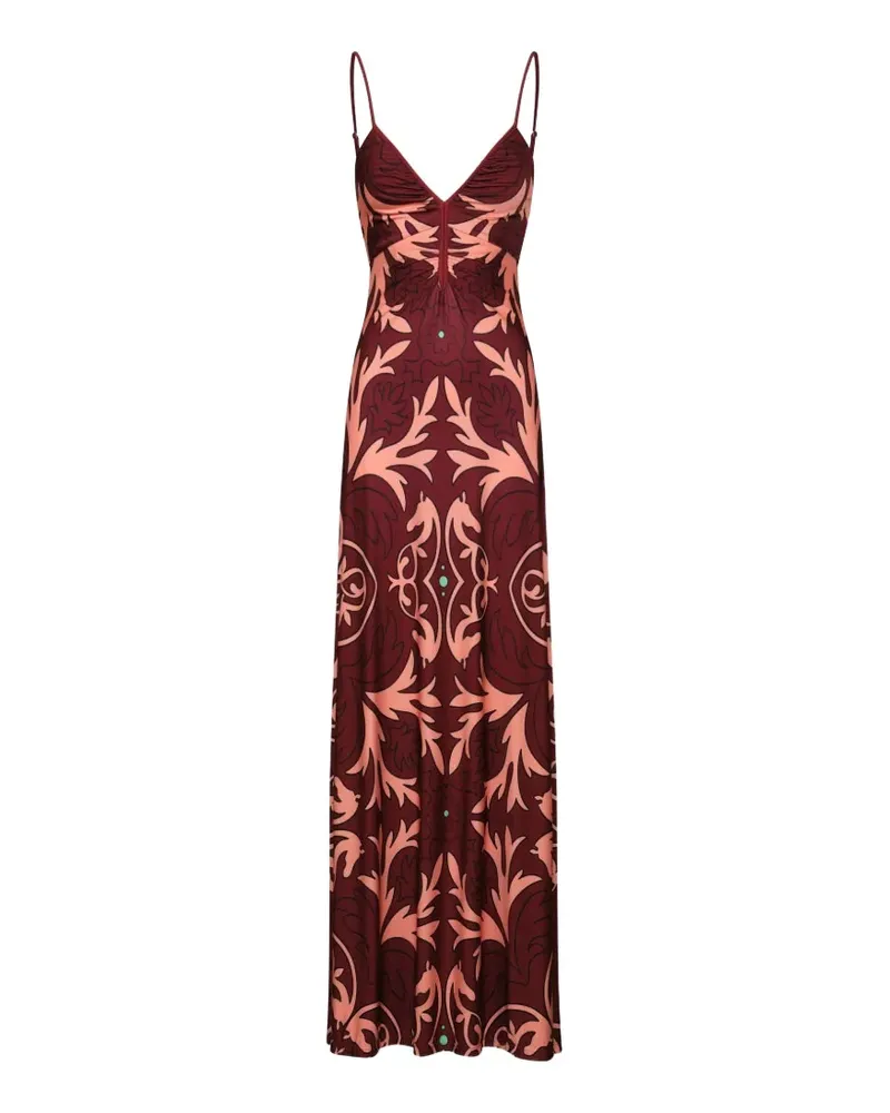 Johanna Ortiz Nuestra Tierra Maxikleid - Rot Rot