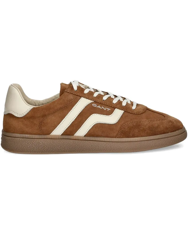 Gant stripe-detail panelled sneakers - Braun Braun