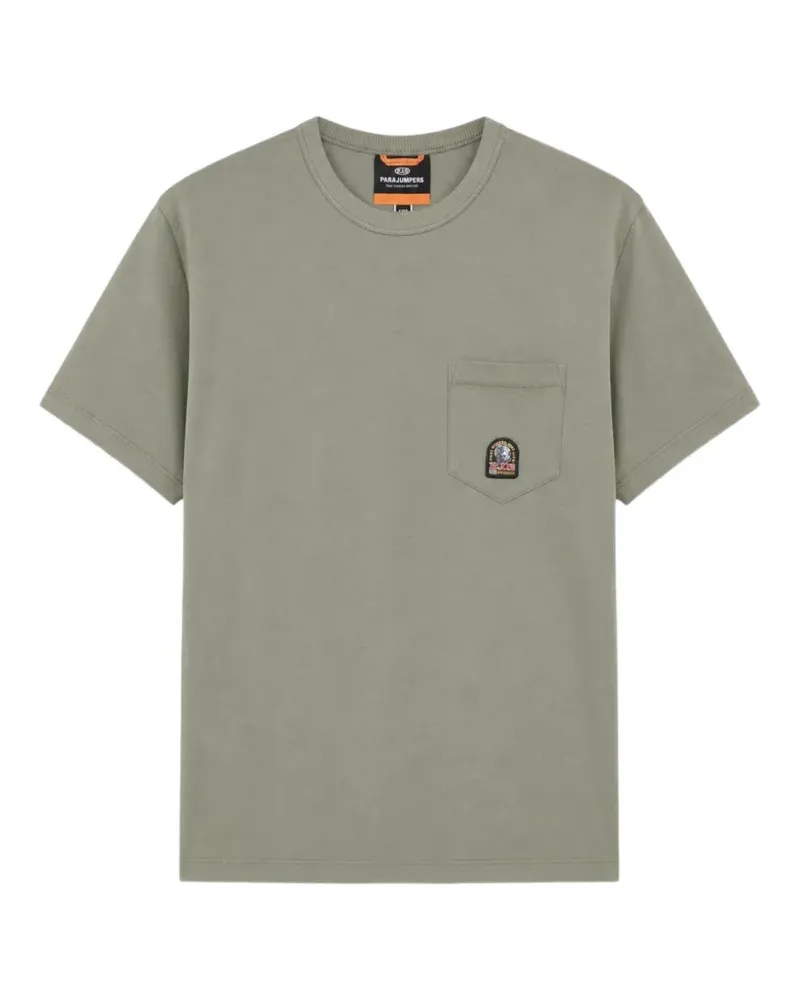 Parajumpers Neel logo-patch pocket T-shirt - Grün Grün