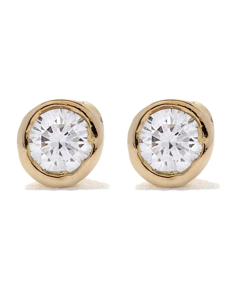 Wouters & Hendrix 18kt Gelbgoldohrstecker mit Diamanten Gold