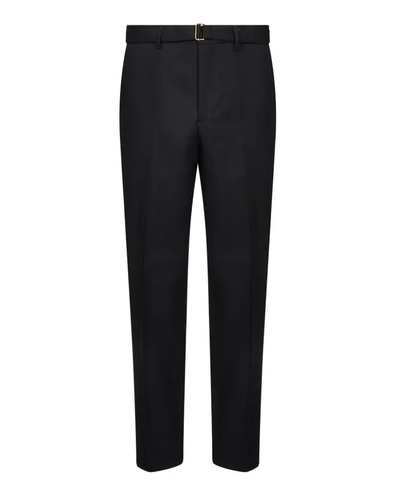 Briglia 1949 belted pleated trousers - Schwarz Schwarz
