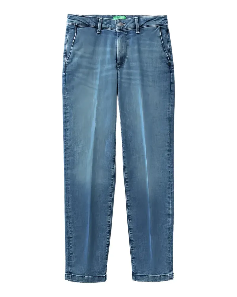 Benetton pressed-crease jeans - Blau Blau