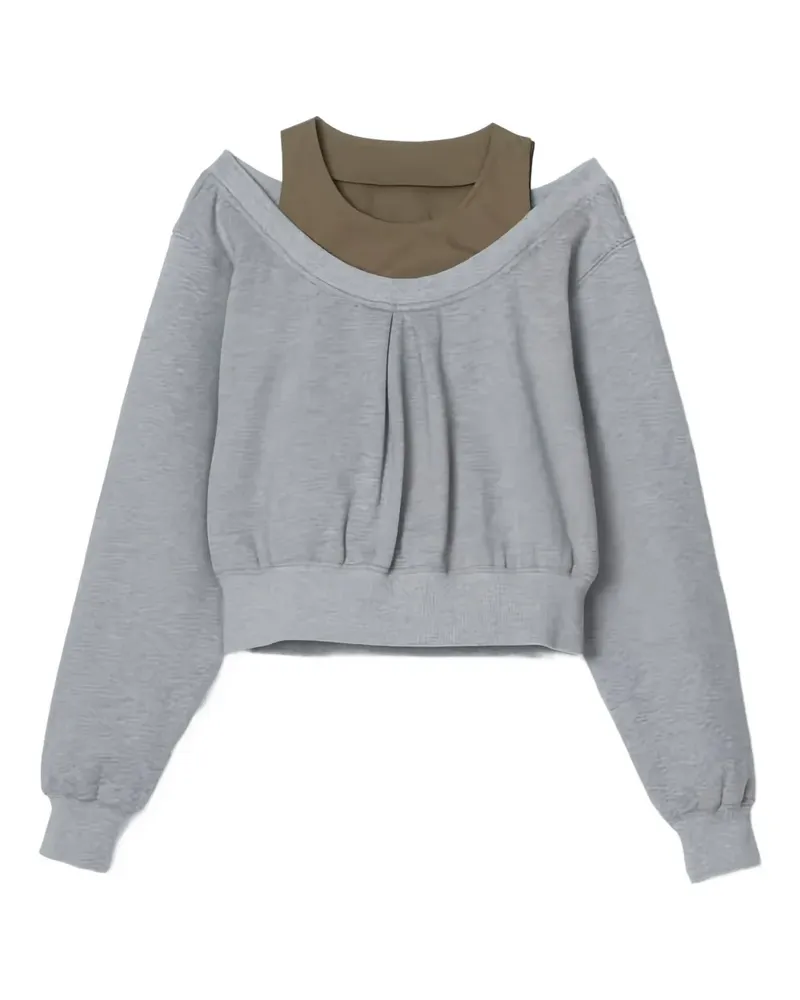 3.1 phillip lim Sweatshirt mit Cut-Out - Grau Grau