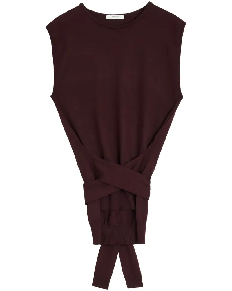 Christophe Lemaire Pullover mit Trompe oeil-Effekt - Rot Rot