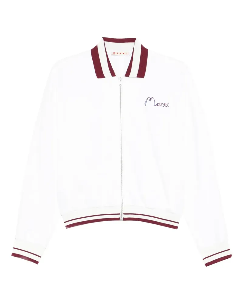 Marni embroidered sweater - Weiß Weiß