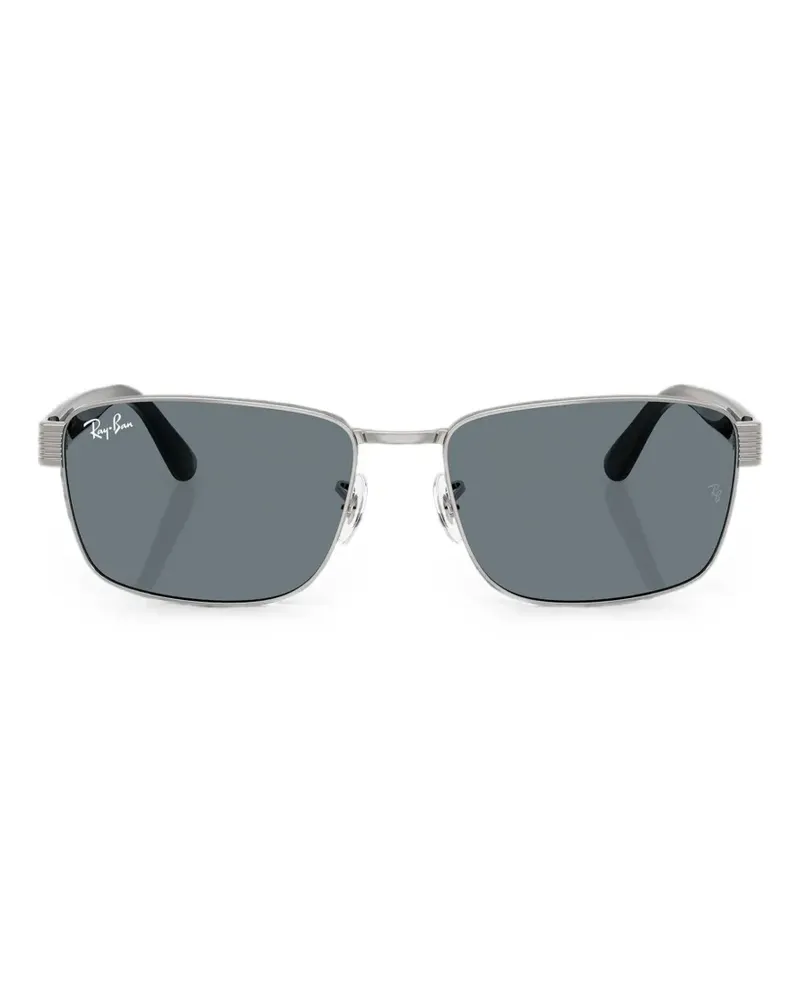 Ray Ban Sonnenbrille mit eckigem Gestell - Silber Silber