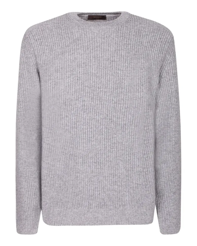 Zanone Gerippter Pullover - Grau Grau