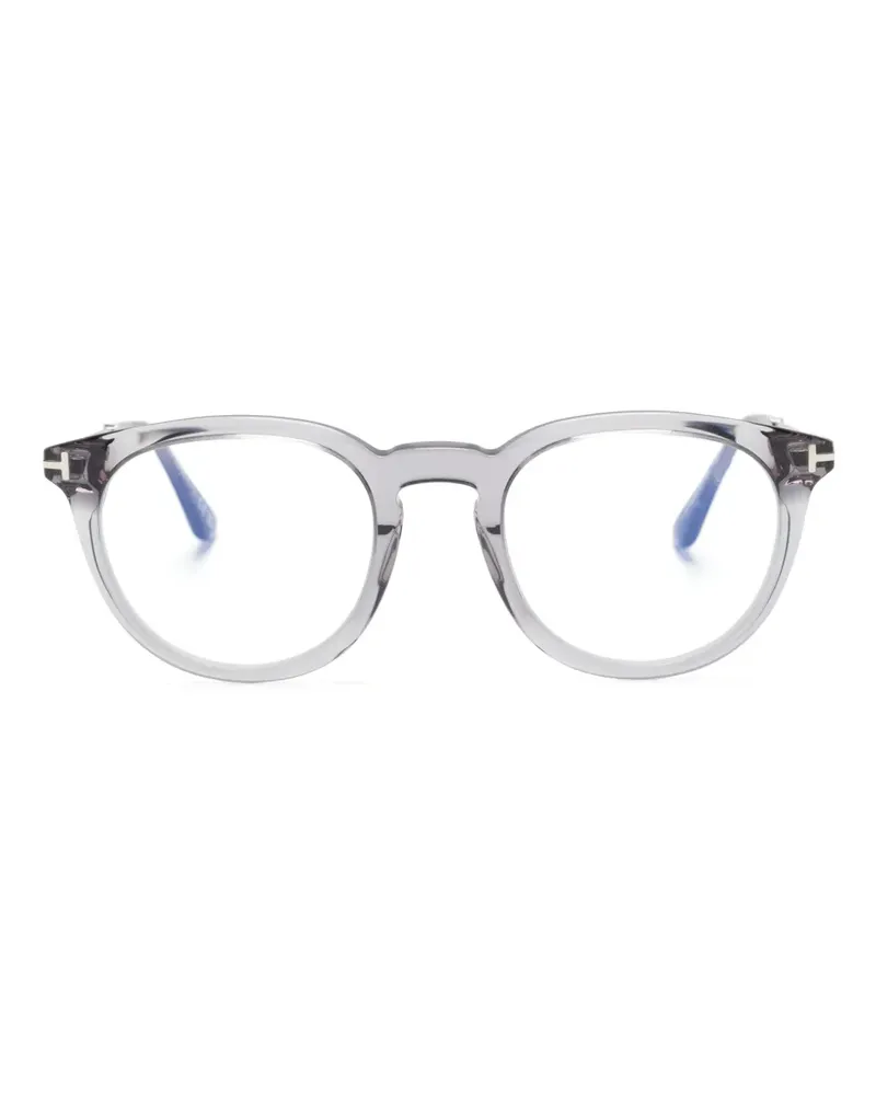 Tom Ford Transparente Brille im Panto-Design - Grau Grau