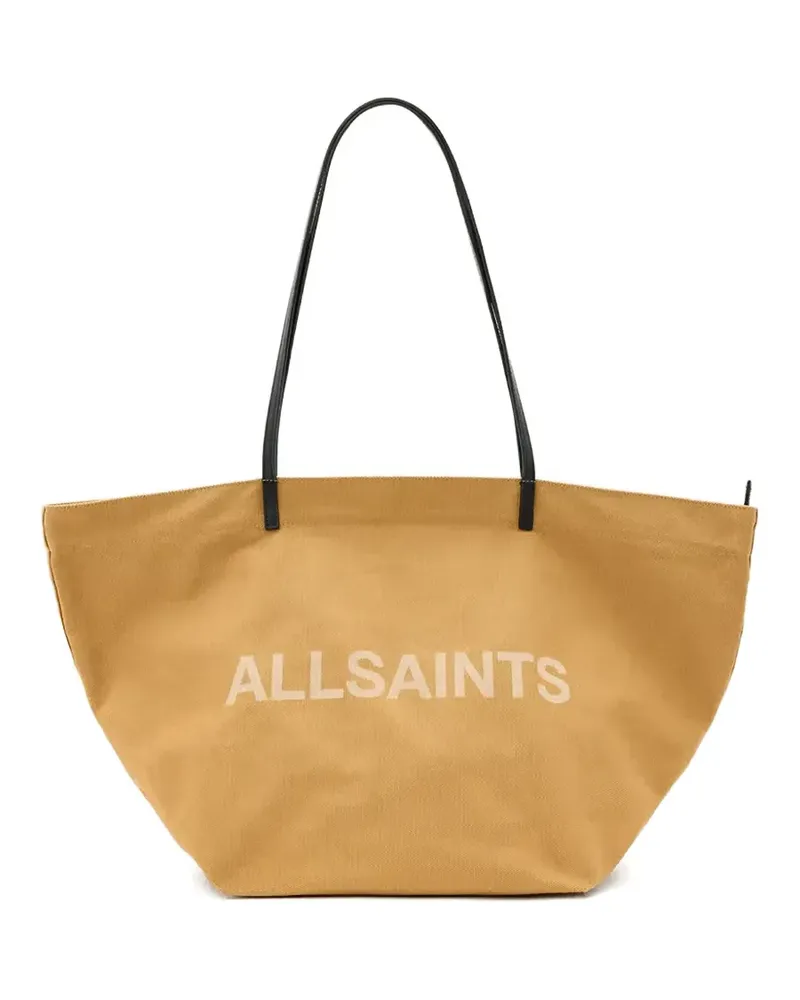 AllSaints Shopper mit Logo-Schild - Gelb Gelb