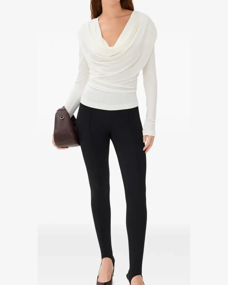 WARDROBE.NYC stirrup panel legging - Schwarz Schwarz