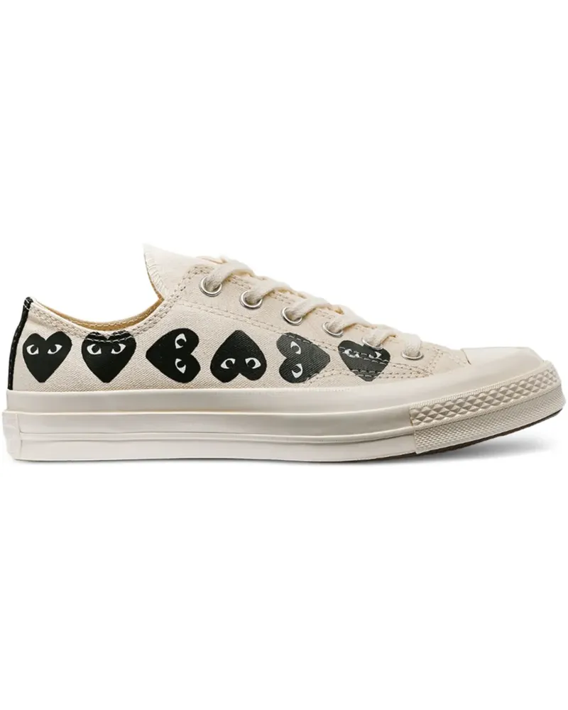 Comme des Garçons Sneakers mit Herz-Print - Weiß Weiß