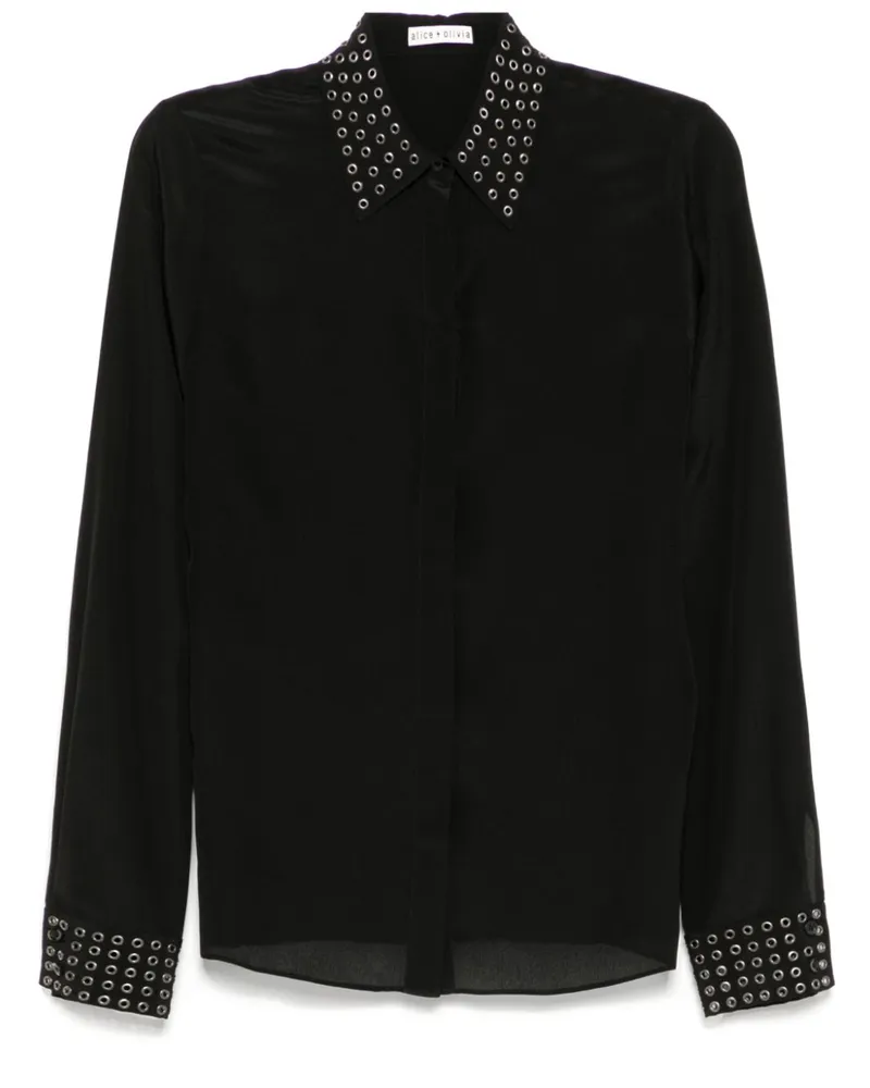 Alice + Olivia Willa Hemd - Schwarz Schwarz