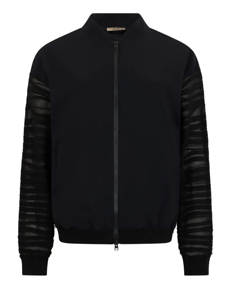 Herno zip-up bomber jacket - Schwarz Schwarz