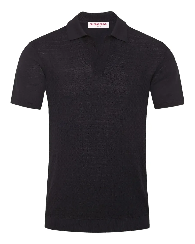Orlebar Brown Horton T-Shirt aus Seiden-Baumwollgemisch - Blau Blau