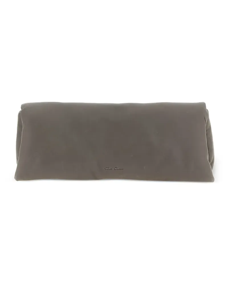 Rick Owens padded leather clutch bag - Grau Grau