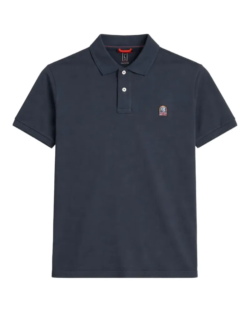 Parajumpers logo-patch polo shirt - Blau Blau