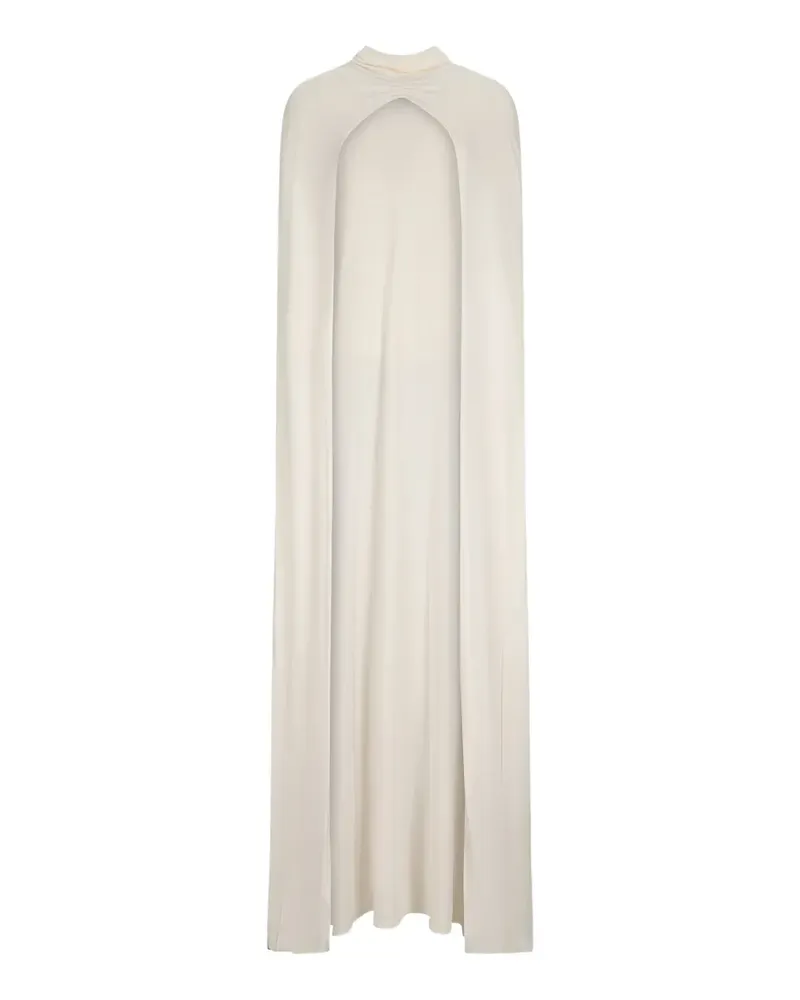 The New Arrivals Ilkyaz Ozel Leia high-neck cape - Nude Nude