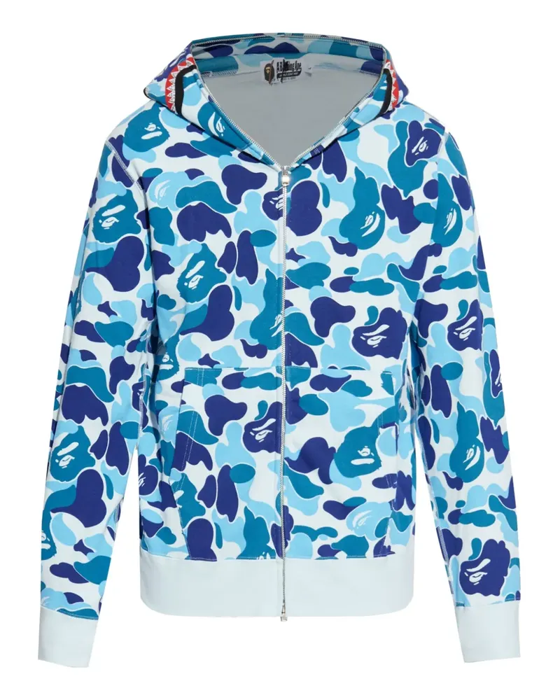 BAPE Hoodie mit Camouflagemuster - Schwarz Schwarz