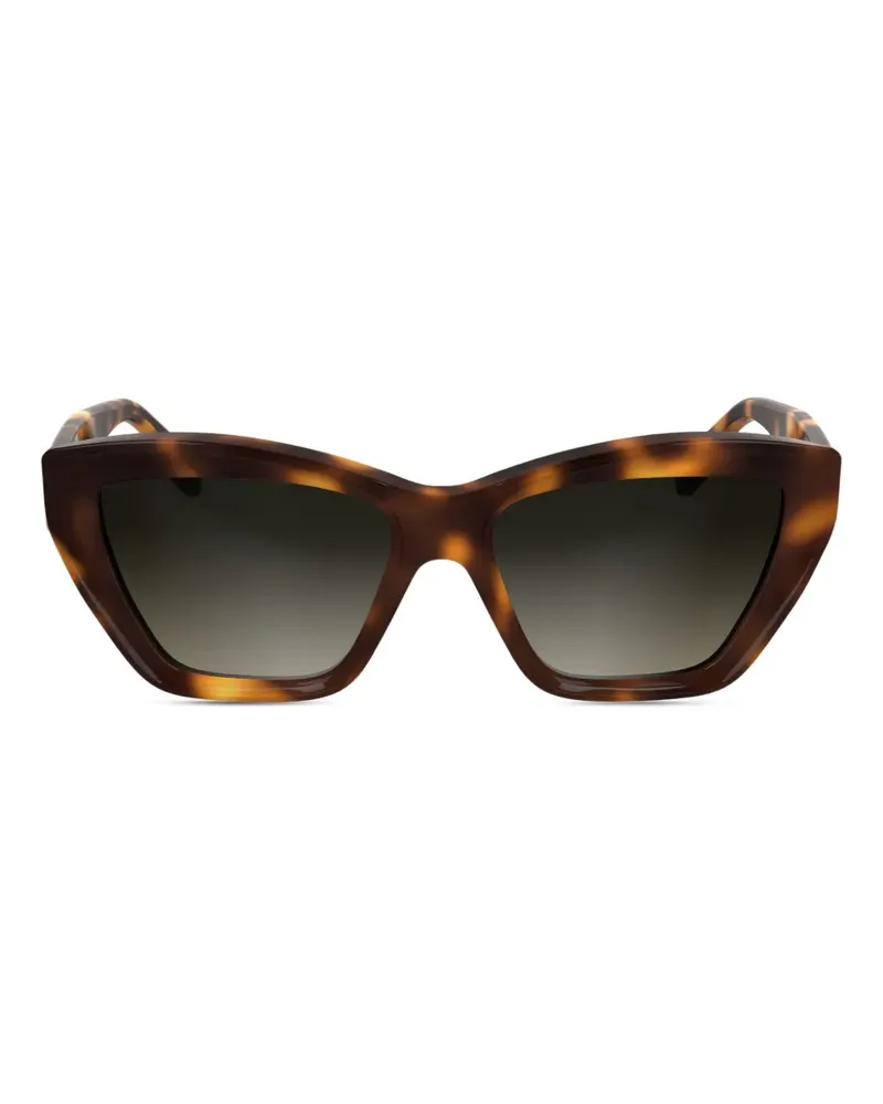 Karl Lagerfeld Sonnenbrille mit Logo-Print - Braun Braun
