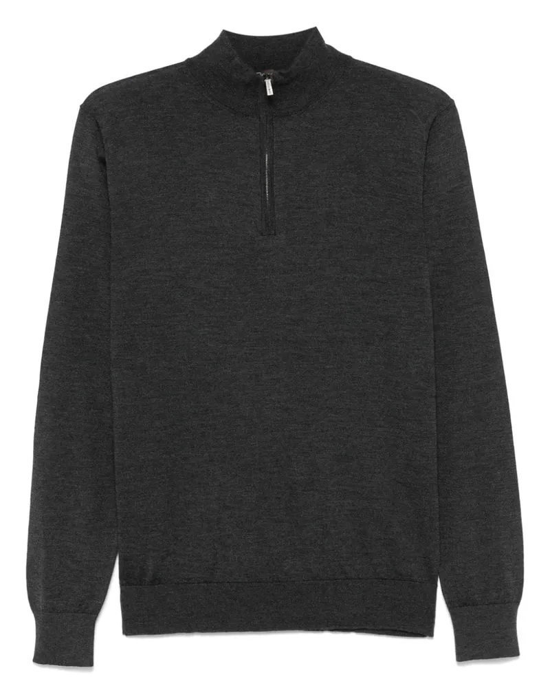 Colombo Pullover mit Stehkragen - Schwarz Schwarz