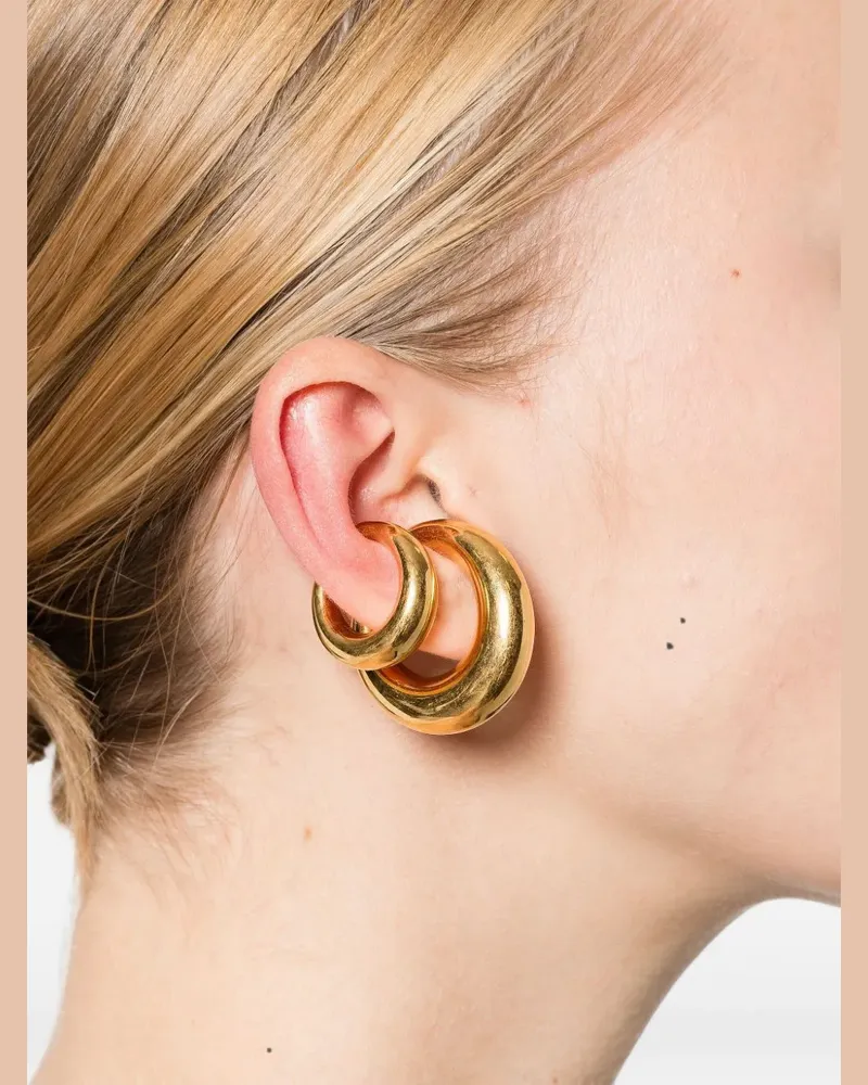 PANCONESI Breite Creolen - Gold Gold