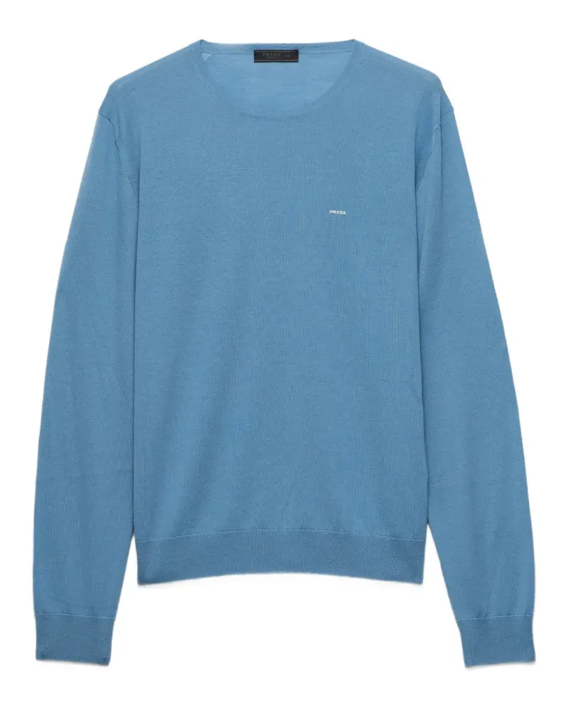 Prada superfine wool crew-neck sweater - Blau Blau