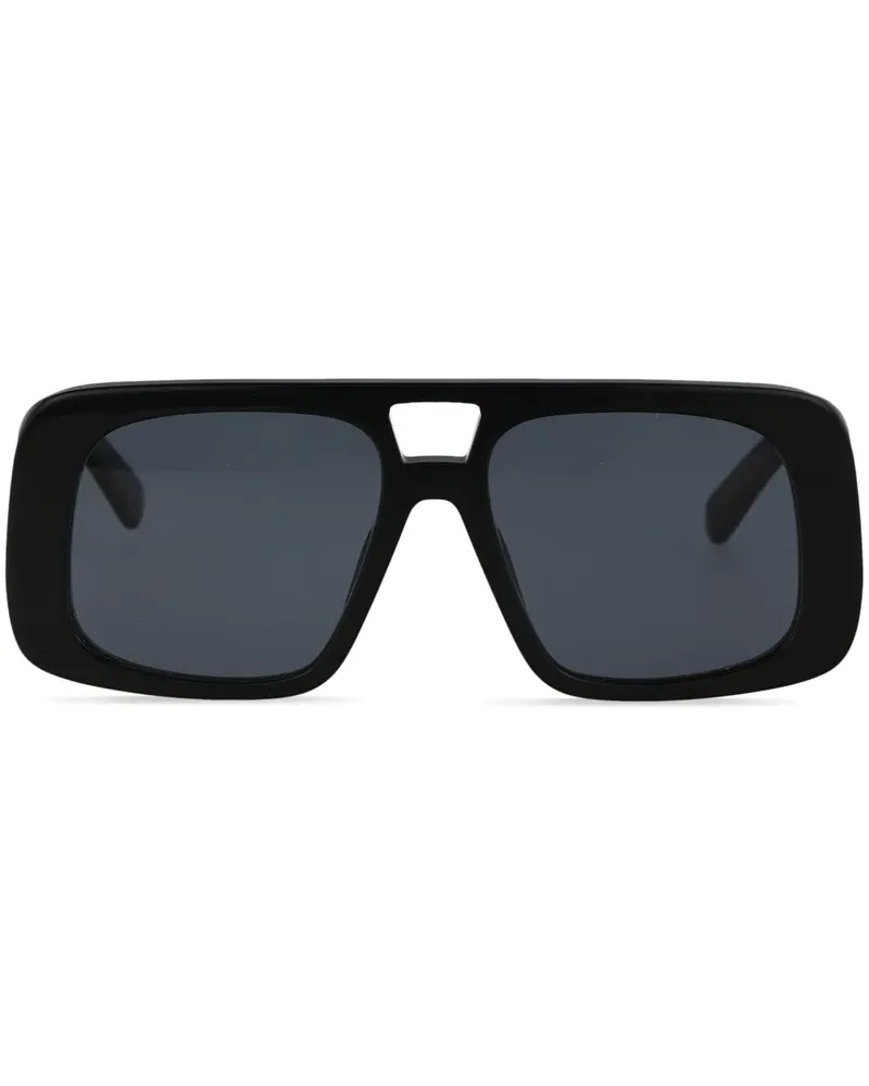 Stella McCartney Eckige Sonnenbrille mit Oversized-Gestell - Schwarz Schwarz