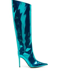 Alexandre Vauthier Kniehohe Alex Stiefel 105mm Blau